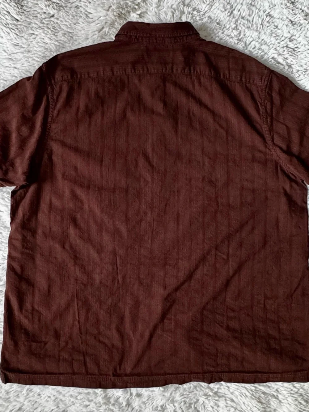 Banana Republic Short-Sleeve Button-Down Shirt in Brown